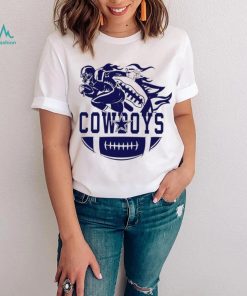 Dallas Cowboys football player half a ball logo shirt