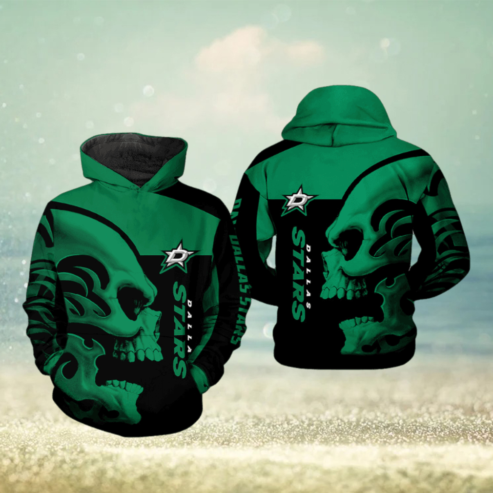Dallas Stars NHL Skull 3D Printed Hoodie Dallas Stars NHL Skull 3D Printed Hoodie