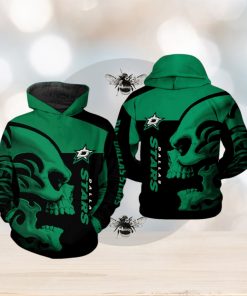 Dallas Stars NHL Skull 3D Printed Hoodie