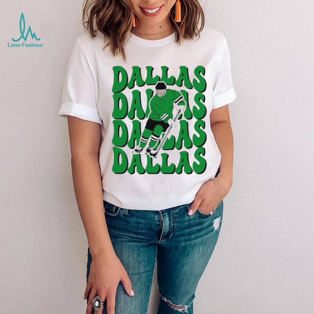 Dallas Stars NHL ice hockey player cartoon shirt Dallas Stars NHL ice hockey player cartoon shirt