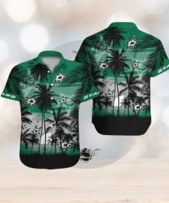 Dallas Stars Short Sleeve Button Up Tropical Hawaiian Shirt