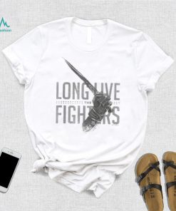 Damen Part Two Long Live The Fighters Distressed Chest Poster T Shirt