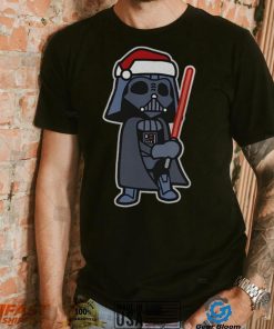 Darth Vader Star Wars Mad Engine Girl's Youth Darth Santa Graphic T Shirt