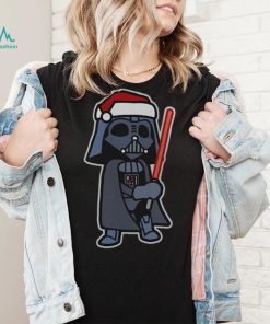 Darth Vader Star Wars Mad Engine Girl's Youth Darth Santa Graphic T Shirt