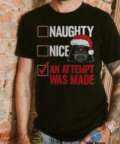 Darth Vader Star Wars Mad Engine Youth Naughty List T Shirt