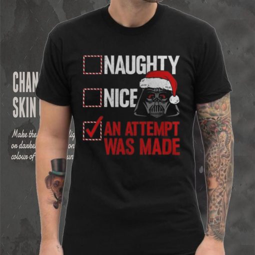 Darth Vader Star Wars Mad Engine Youth Naughty List T Shirt