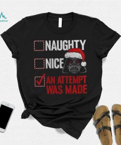 Darth Vader Star Wars Mad Engine Youth Naughty List T Shirt