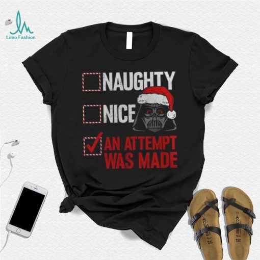 Darth Vader Star Wars Mad Engine Youth Naughty List T Shirt