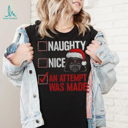 Darth Vader Star Wars Mad Engine Youth Naughty List T Shirt