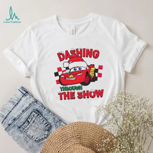 Dashing Through The Snow Lightning McQueen shirt