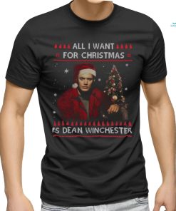Dean Winchester Supernatural All I Want For Christmas T Shirt