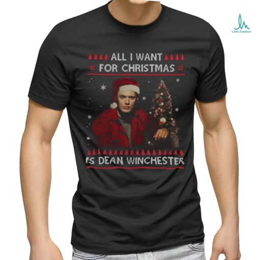 Dean Winchester Supernatural All I Want For Christmas T Shirt