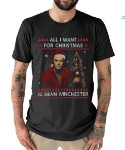 Dean Winchester Supernatural All I Want For Christmas T Shirt