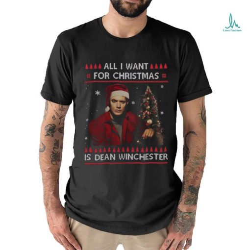 Dean Winchester Supernatural All I Want For Christmas T Shirt