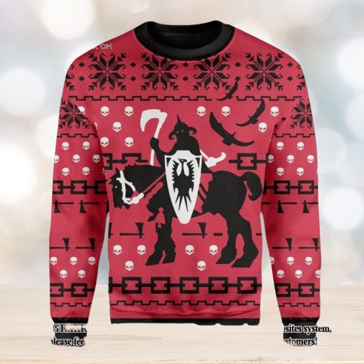 Death Dealer Knitting Pattern Ugly Christmas Holiday Sweater