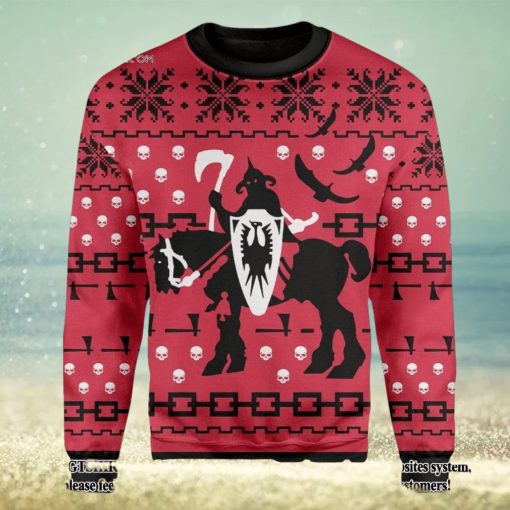 Death Dealer Knitting Pattern Ugly Christmas Holiday Sweater