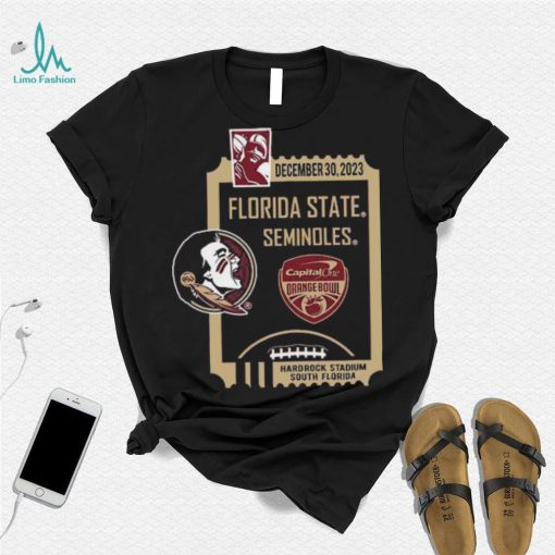 December 30,2023 Florida State Seminoles Capital One Orange Bowl Shirt