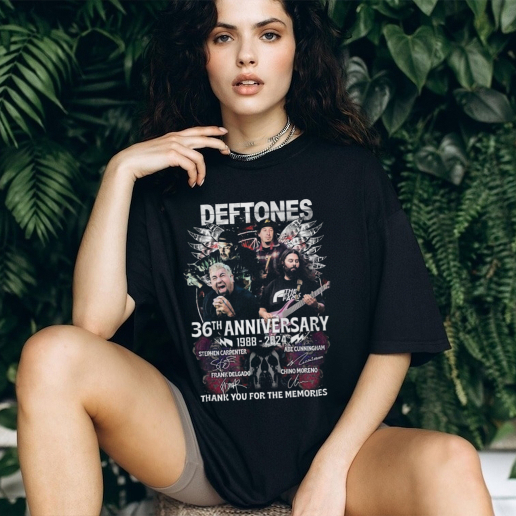 Deftones 36th Anniversary 1988 – 2024 Thank You For The Memories T Shirts -  Limotees
