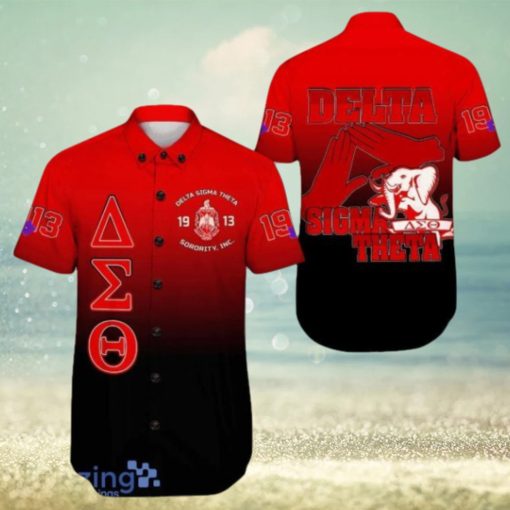 Delta Sigma Theta Gradient Hawaiian Shirt For Men And Women