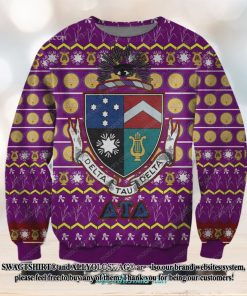 Delta Tau Delta 3D Print Ugly Xmas Wool Knitted Sweater