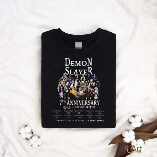 Demon Slayer 7th Anniversary 2016 – 2023 Thank You For The Memories T Shirt