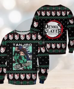 Demon Slayer Anime Tanjiro Kamado Knitting Christmas All Over Printed 3D Shirt