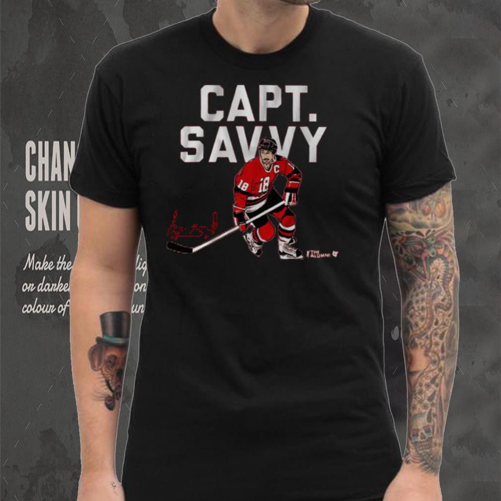 Denis Savard Capt Savvy Chicago Shirt Denis Savard Capt Savvy Chicago Shirt