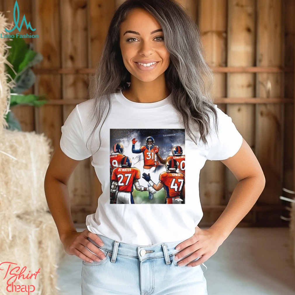 Denver Broncos Justin Simmons Smith Atwater Lynch Dawkins art shirt Denver Broncos Justin Simmons Smith Atwater Lynch Dawkins art shirt