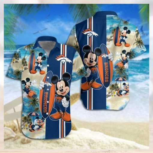 Denver Broncos Mickey Mouse Hawaiian Shirt