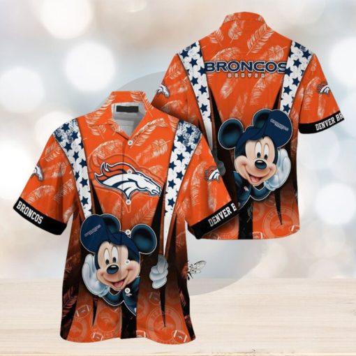 Denver Broncos Mickey Mouse NFL Hawaiian Shirt