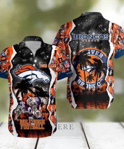 Denver Broncos NFL Hawaiian Shirt Custom Name 3D All Over Printed Hawaii Shirt