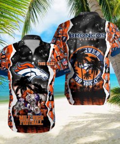 Denver Broncos NFL Hawaiian Shirt Custom Name 3D All Over Printed Hawaii Shirt