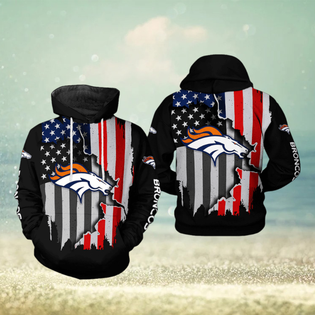 Denver Broncos NFL US Flag Team 3D Printed Hoodie Ver 1 Denver Broncos NFL US Flag Team 3D Printed Hoodie Ver 1