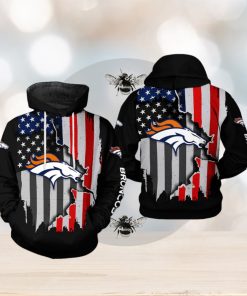 Denver Broncos NFL US Flag Team 3D Printed Hoodie Ver 1