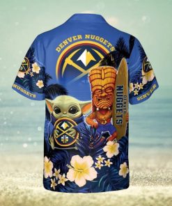 Denver Nuggets Baby Yoda Champions Flowers Hawaiian Shirt