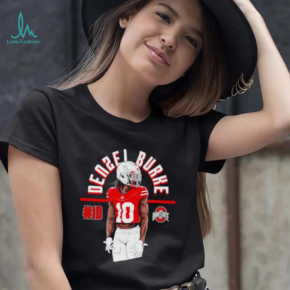 Denzel Burke Ohio State caricature shirt Denzel Burke Ohio State caricature shirt