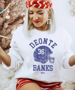 Deonte Banks New York G Helmet Font Shirt