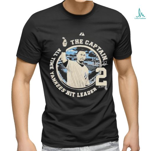 Derek Jeter The Captain New York Yankees Hit Leader T  shirt