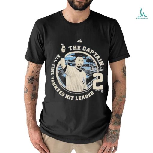 Derek Jeter The Captain New York Yankees Hit Leader T  shirt