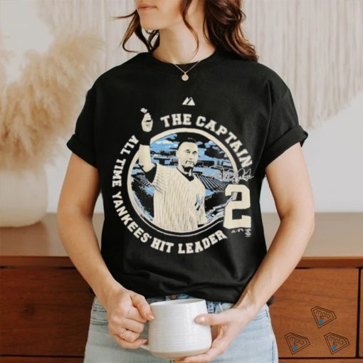 Derek Jeter The Captain New York Yankees Hit Leader T  shirt