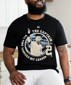 Derek Jeter The Captain New York Yankees Hit Leader T shirt
