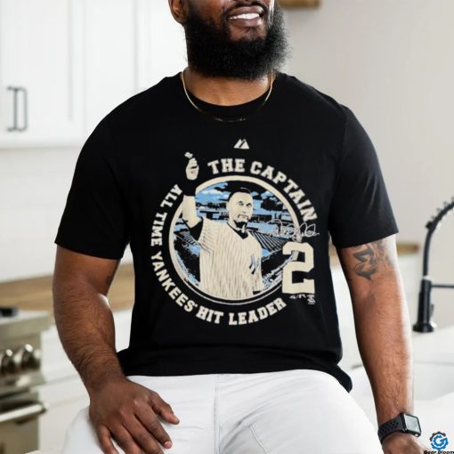 Derek Jeter The Captain New York Yankees Hit Leader T  shirt