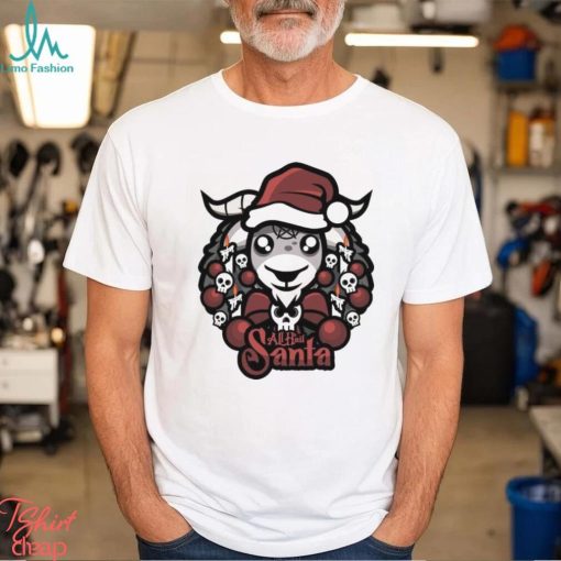 Design Goat hat Santa All Hail Santa Merry Christmas Christmas Shirt
