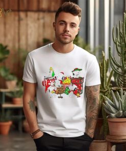 Design Snoopy And Woodstock Hat Santa Dring Merry Christmas Shirt
