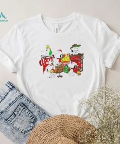 Design Snoopy And Woodstock Hat Santa Dring Merry Christmas Shirt