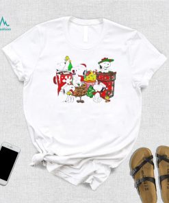 Design Snoopy And Woodstock Hat Santa Dring Merry Christmas Shirt