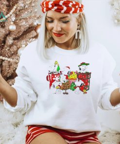 Design Snoopy And Woodstock Hat Santa Dring Merry Christmas Shirt