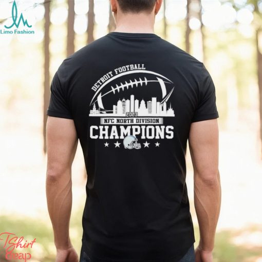 Detroit Football Skyline 2023 NFC North Champions Shirt