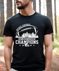 Detroit Football Skyline 2023 NFC North Champions Shirt