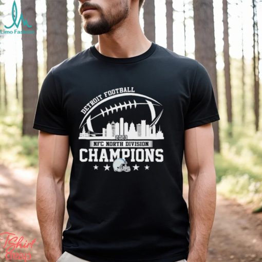 Detroit Football Skyline 2023 NFC North Champions Shirt